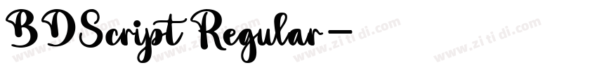 BDScript Regular字体转换 BDScript Regular字体转换